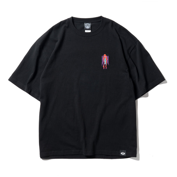 (BIG SIZE) WINGED SECT ROCKET EMBROIDERY SS TEE