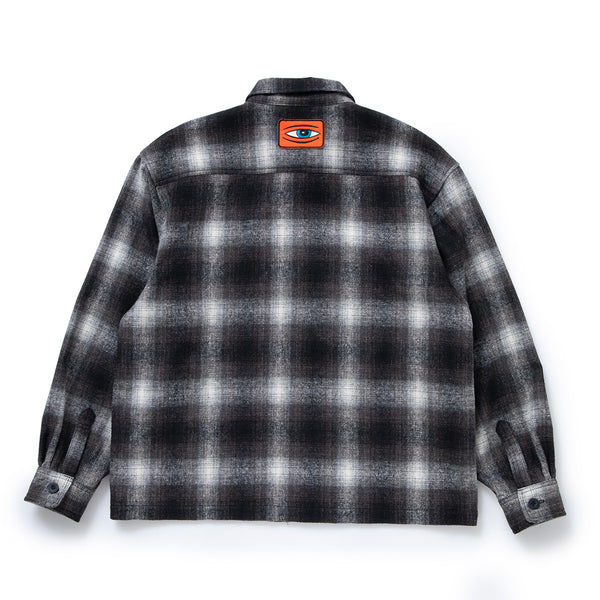 SECT EYE PATCH PLAID CHECK ZIP SHACKET