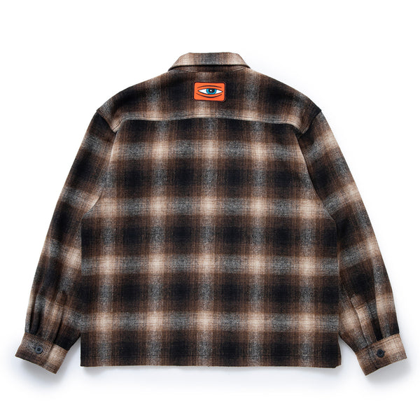 SECT EYE PATCH PLAID CHECK ZIP SHACKET