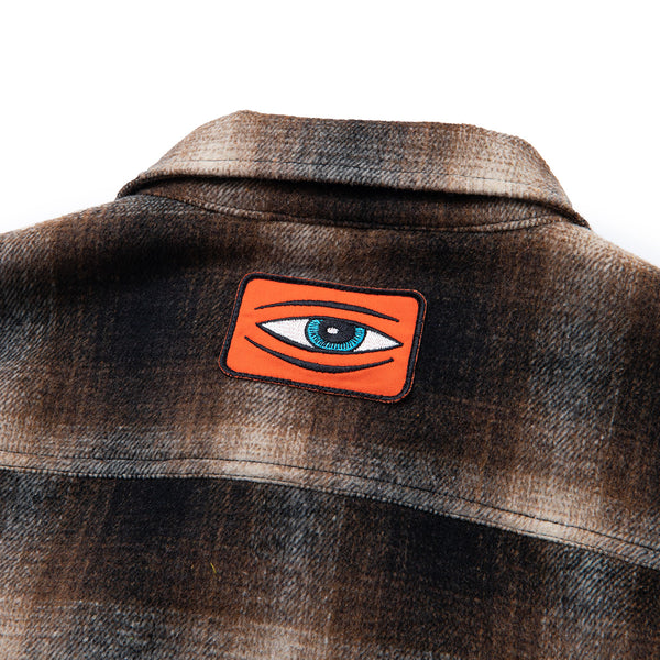 SECT EYE PATCH PLAID CHECK ZIP SHACKET