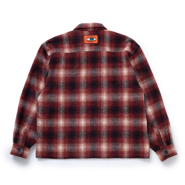 SECT EYE PATCH PLAID CHECK ZIP SHACKET