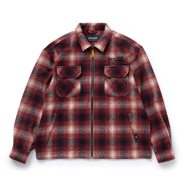 SECT EYE PATCH PLAID CHECK ZIP SHACKET