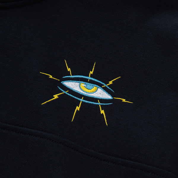 LIGHTNING EYE RIB LINE SWEAT HALF ZIP