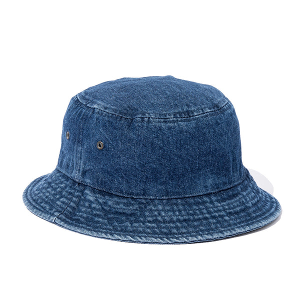 DRUGGED EYES DENIM BUCKET HAT