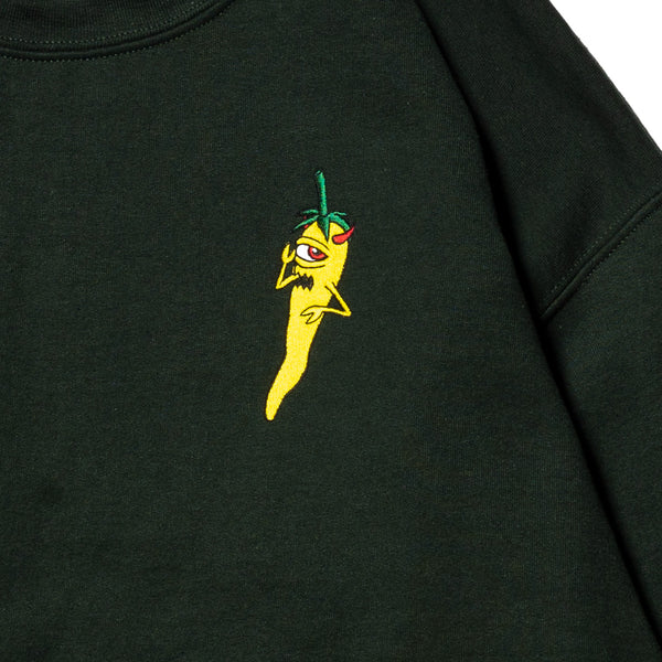 PEPPER SECT EMBROIDERY SWEAT CREW