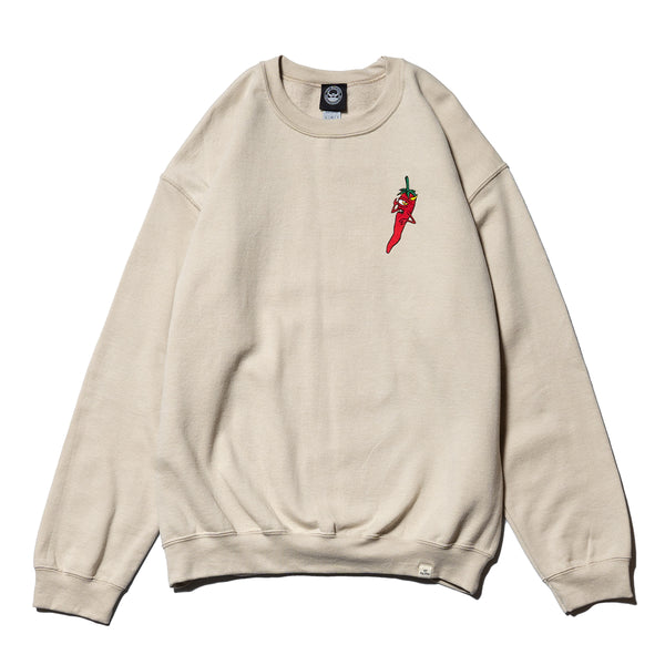 PEPPER SECT EMBROIDERY SWEAT CREW