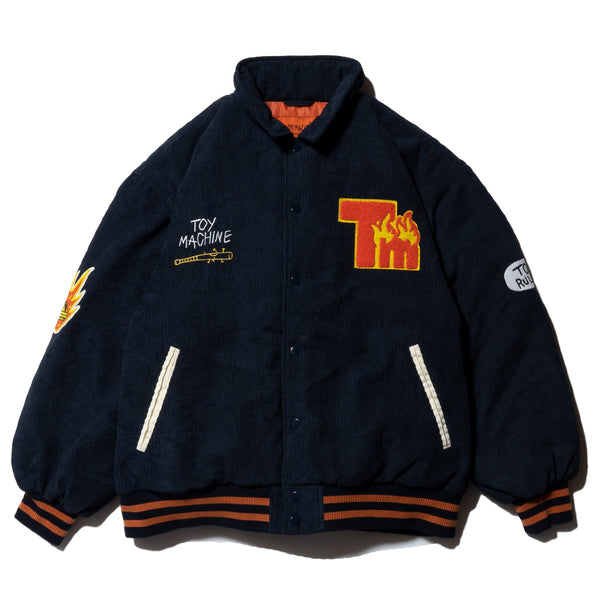 TM PAINT COLLAB CORDUROY STADIUM JACKET