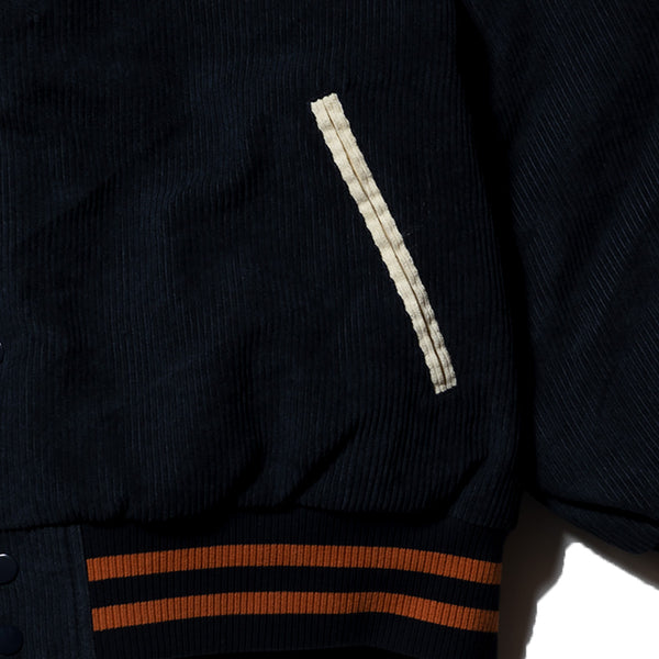 TM PAINT COLLAB CORDUROY STADIUM JACKET