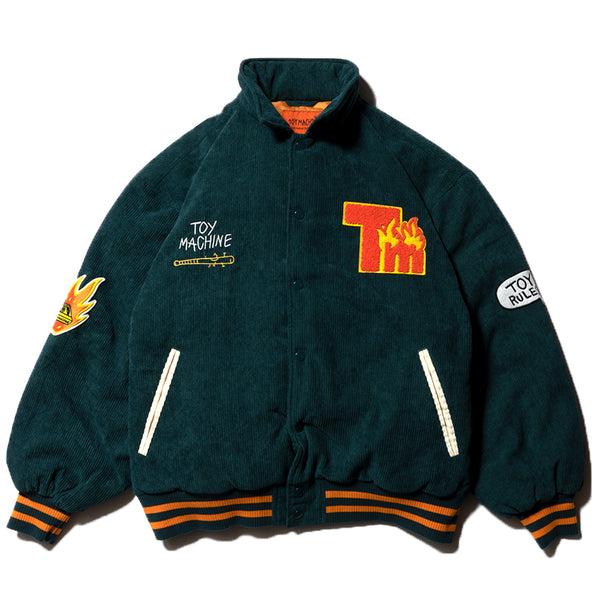 TM PAINT COLLAB CORDUROY STADIUM JACKET