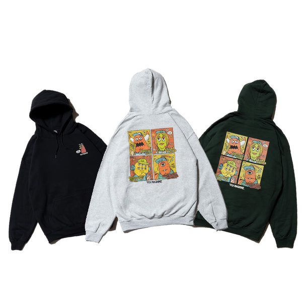 TM PAINT COLLAB TOYMACHINE FAMILY SWEAT PARKA