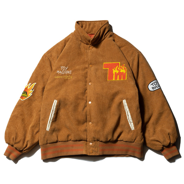 TM PAINT COLLAB CORDUROY STADIUM JACKET