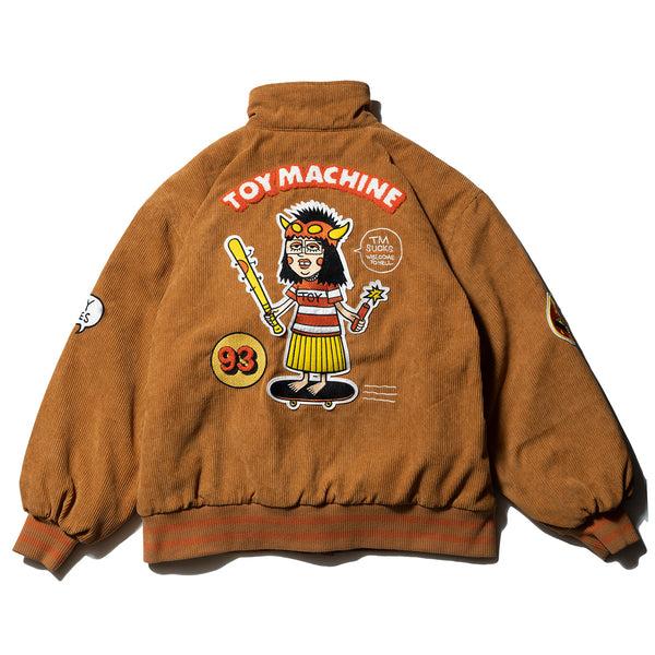 TM PAINT COLLAB CORDUROY STADIUM JACKET