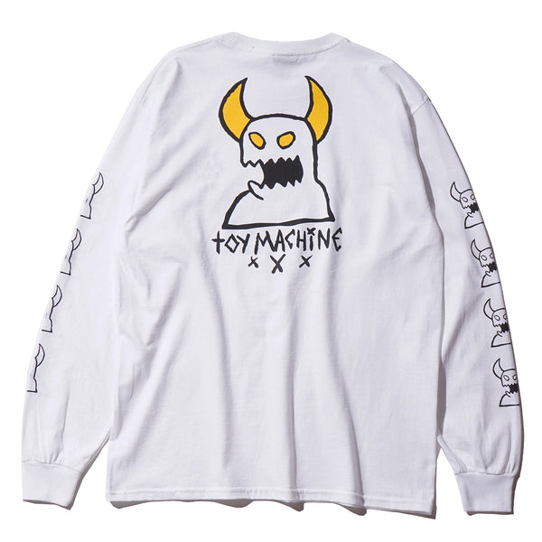 SKETCHY MONSTER EMBROIDERY LONG TEE