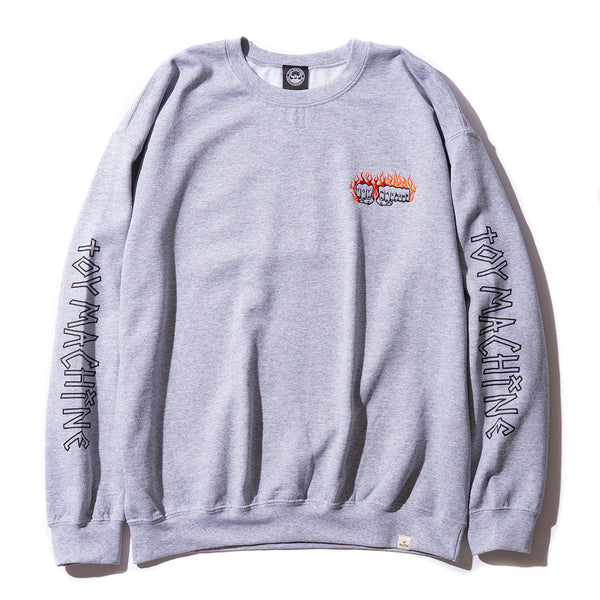 FLAME FIST EMBROIDERY SWEAT CREW