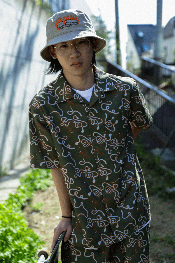 FLAME FIST BUCKET HAT