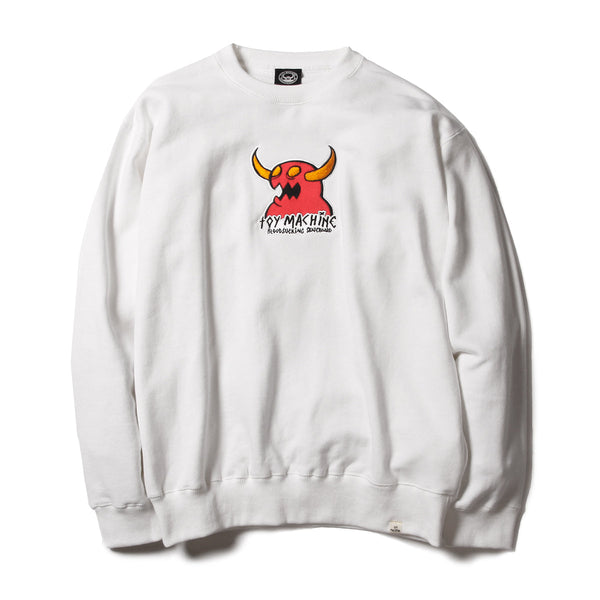 MONSTER MARKED EMBROIDERY SWEAT CREW